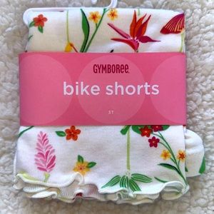 NWT Gymboree Tropical Paradise flower butterfly bike shorts girls SIZE 3 3T VHTF